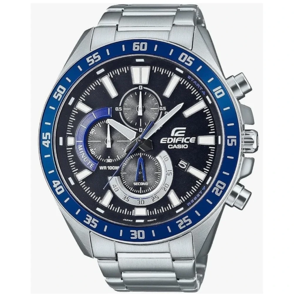 Casio EFV620D-1A2V‎ Men's Stainless Steel Blue Dial Standard Chronograph Watch